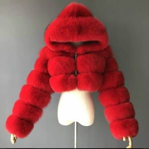 Faux Fur Hooded Jacket